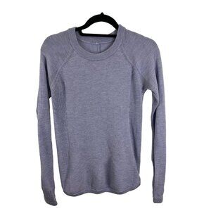 Lululemon Sit In Lotus Sweater in Heathered Lilac Sweater Womens Size S
